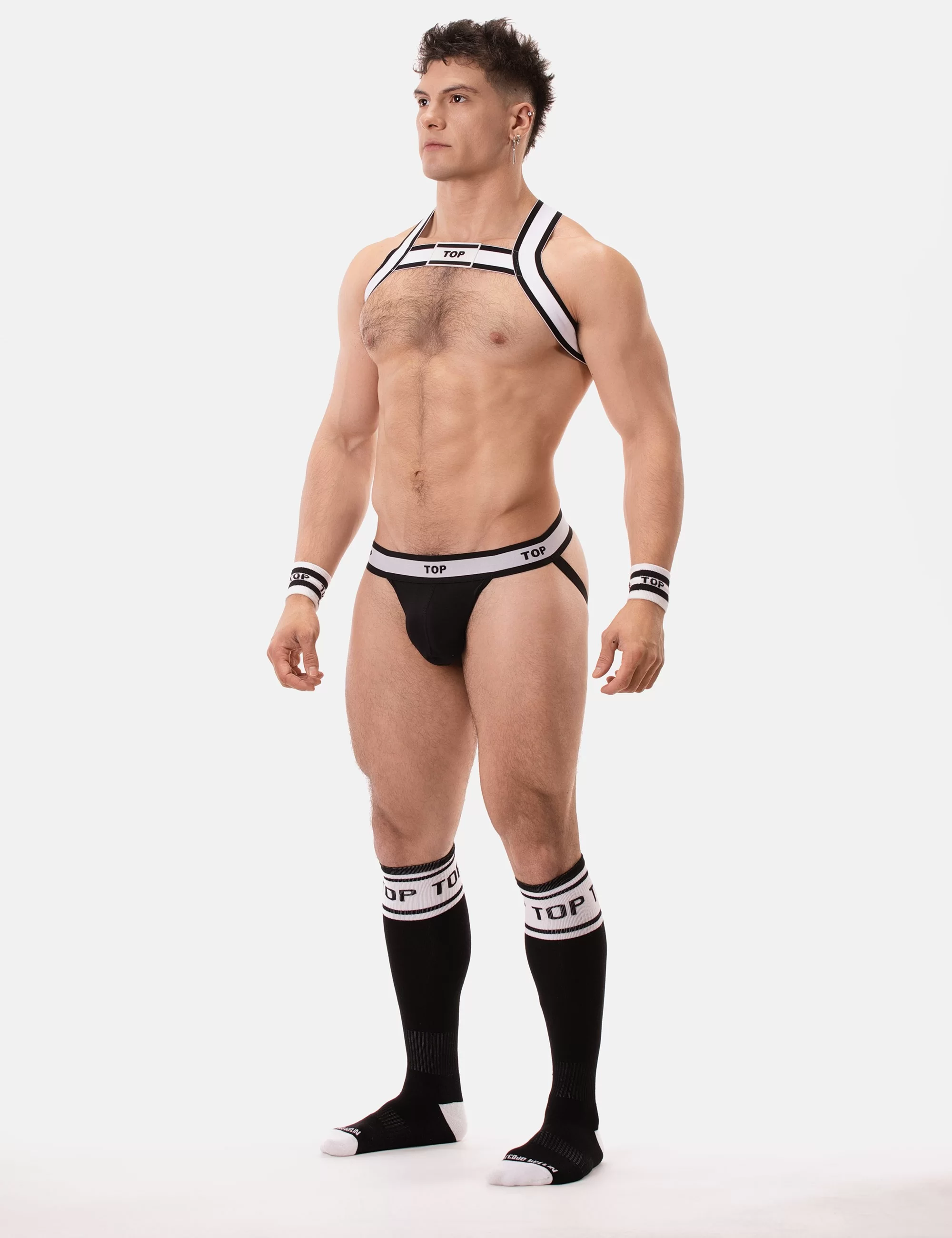 Jockstrap Top - Black-White