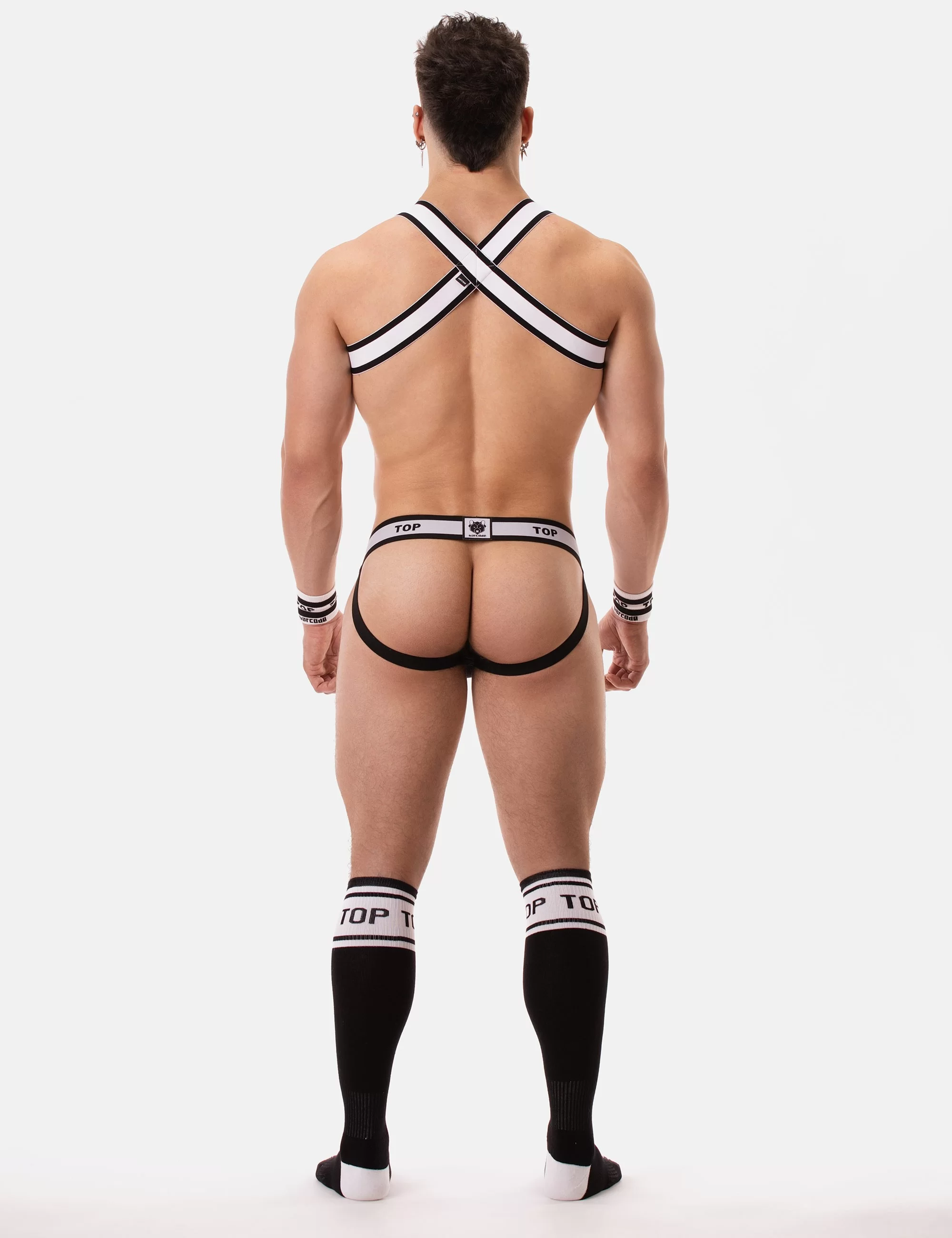 Jockstrap Top - Black-White