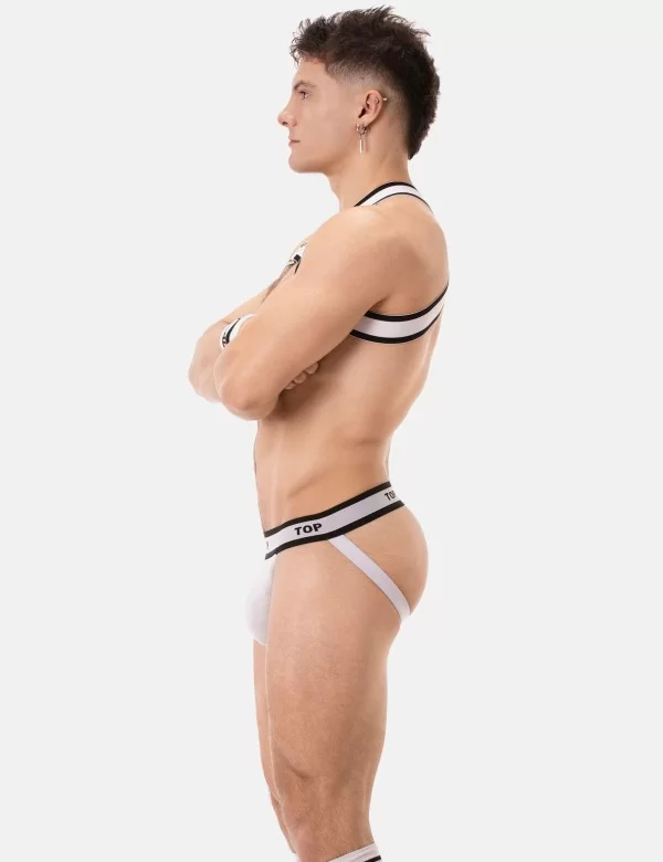 Jockstrap Top - White-Black