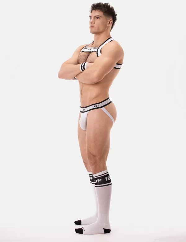 Jockstrap Top - White-Black