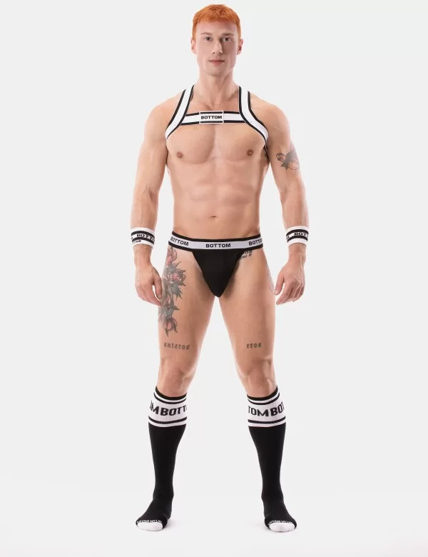 Harness Bottom - White-Black