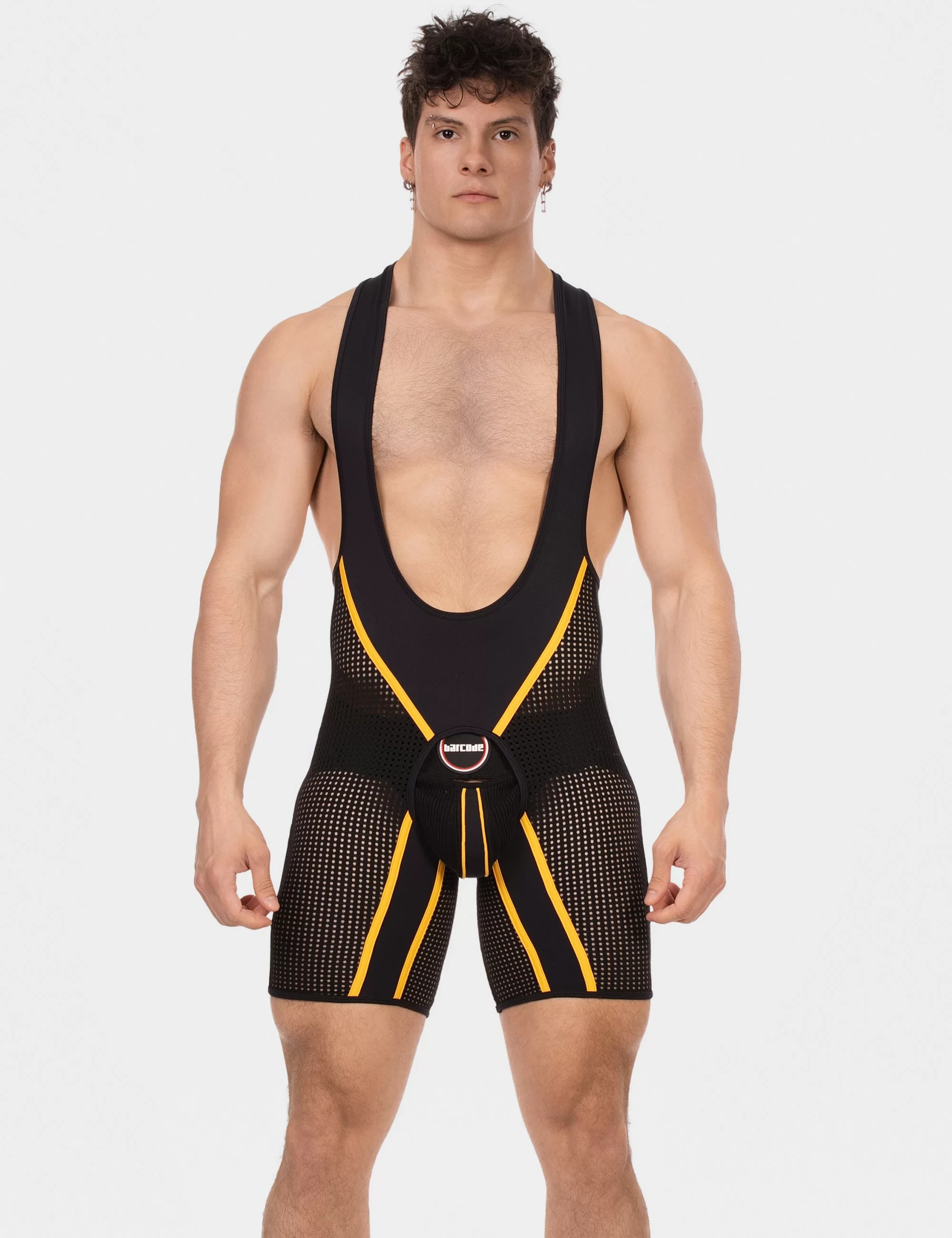 Chaps Singlet Krish - Black-Yellow