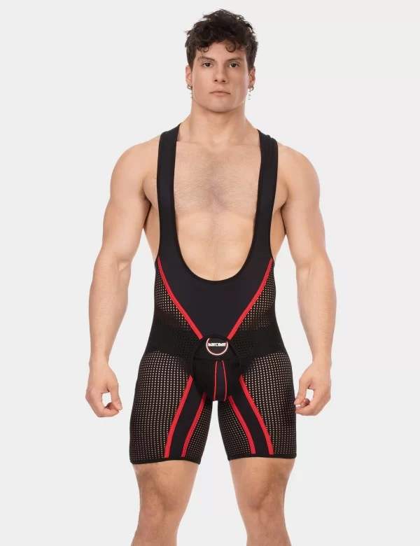 Chaps Singlet Krish - Black-Red