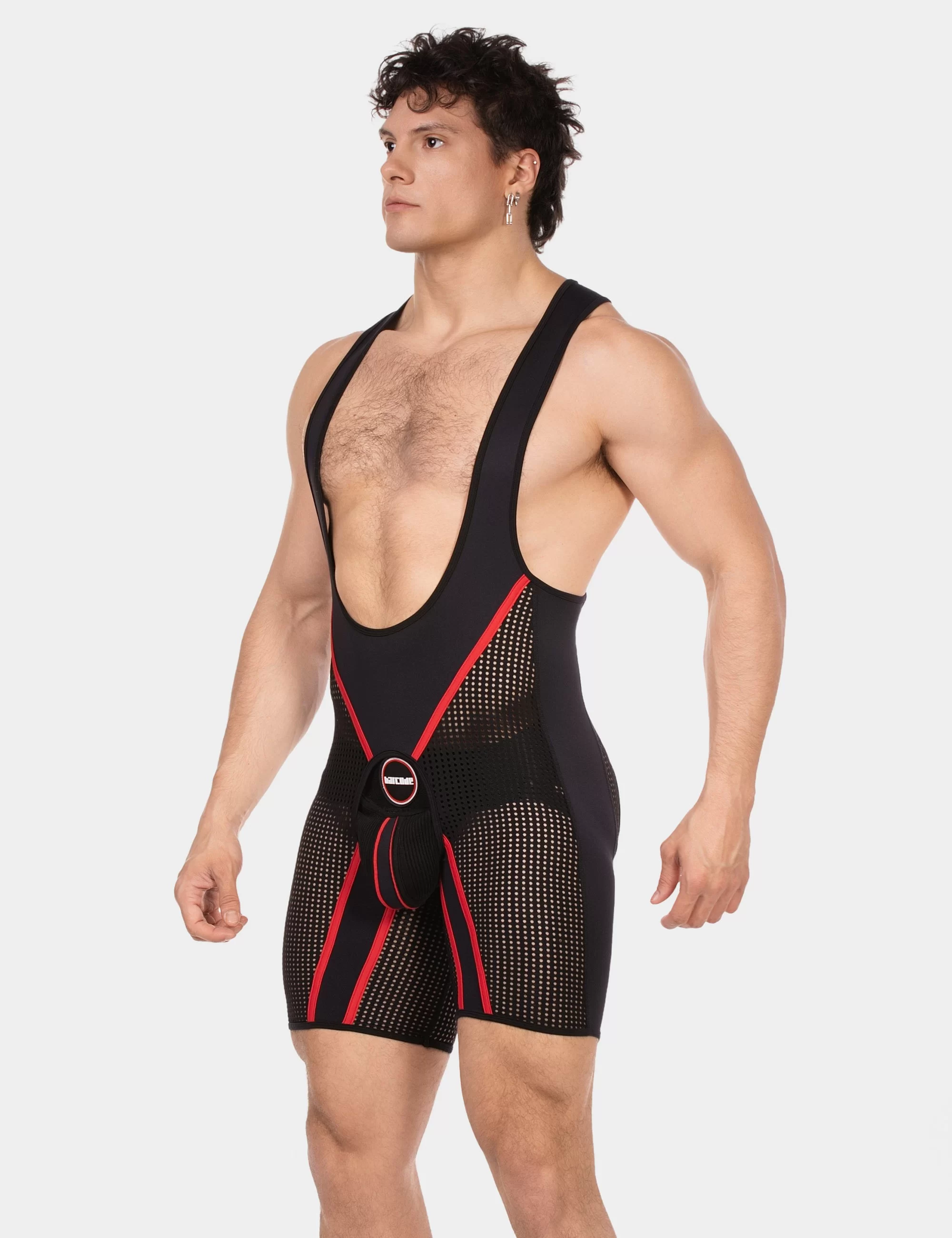Chaps Singlet Krish - Black-Red