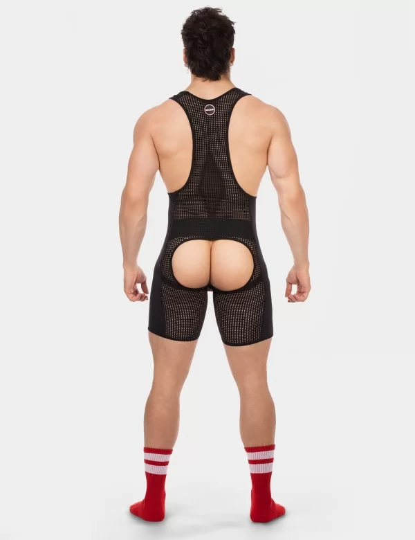 Chaps Singlet Krish - Black-Red