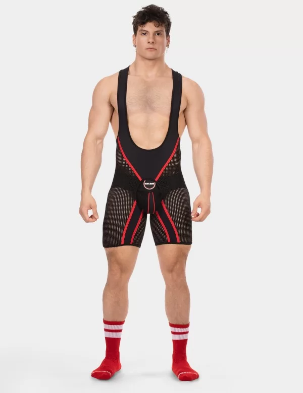 Chaps Singlet Krish - Black-Red