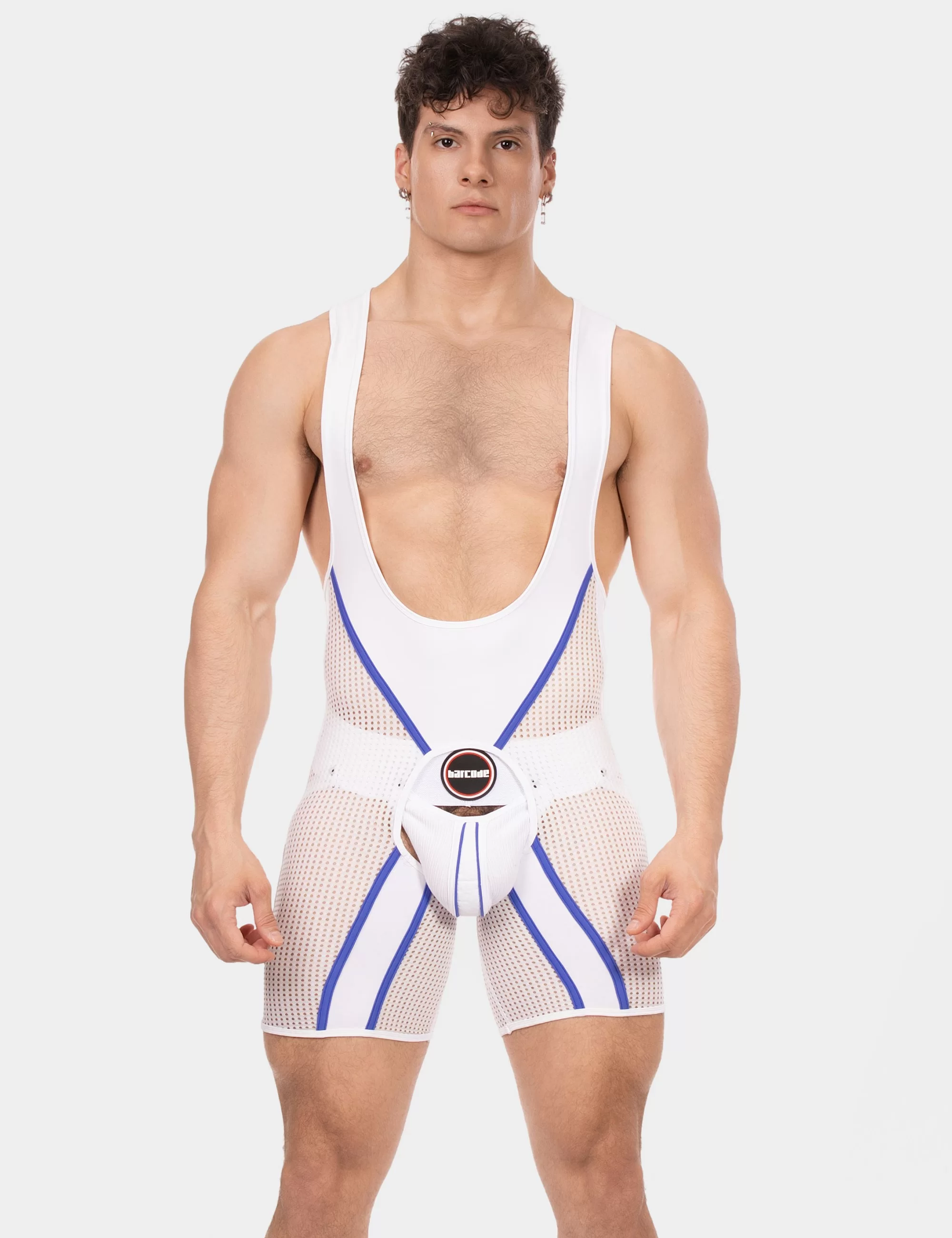 Chaps Singlet Krish - White-Royal