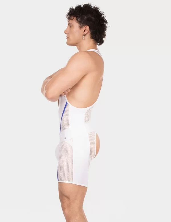 Chaps Singlet Krish - White-Royal