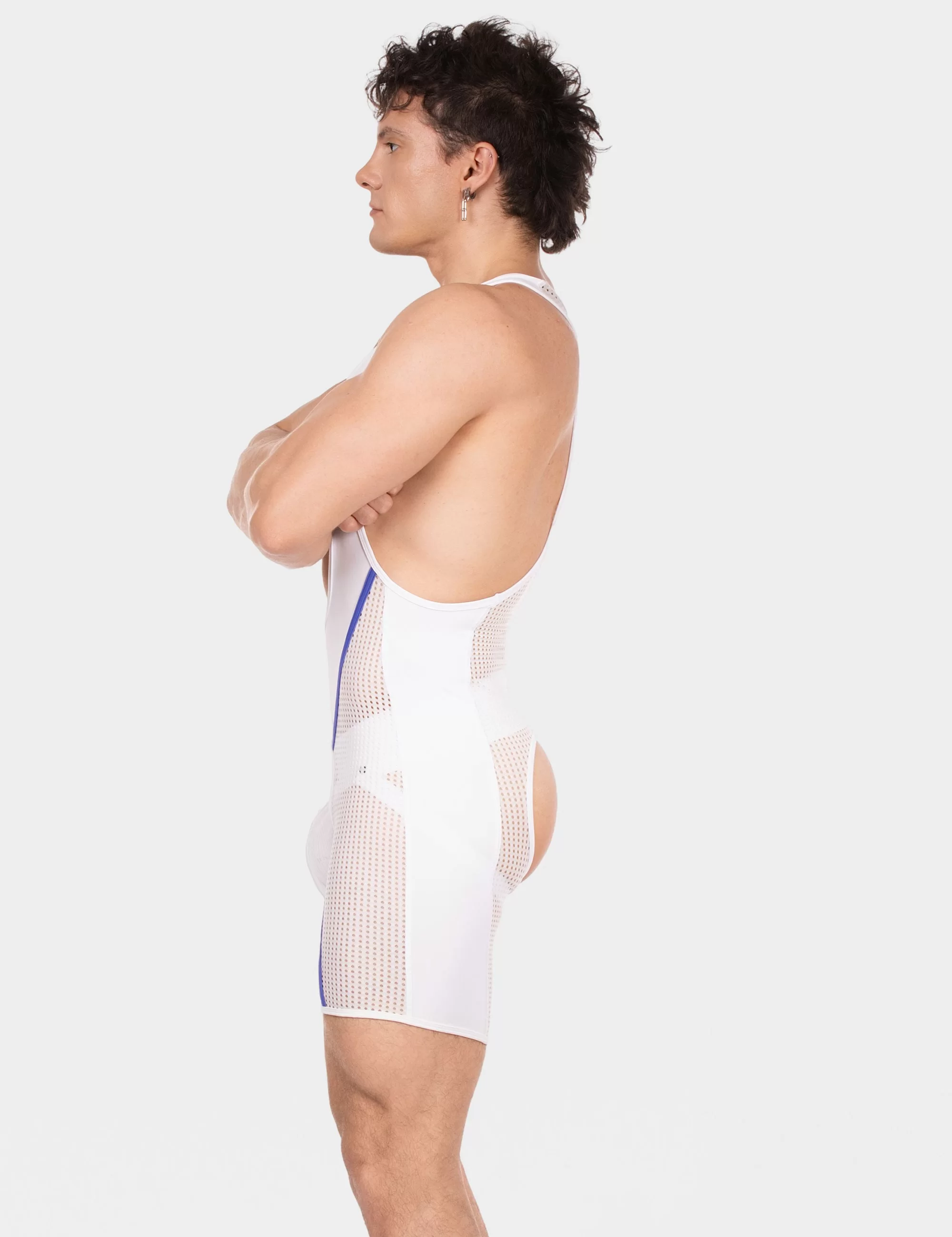 Chaps Singlet Krish - White-Royal