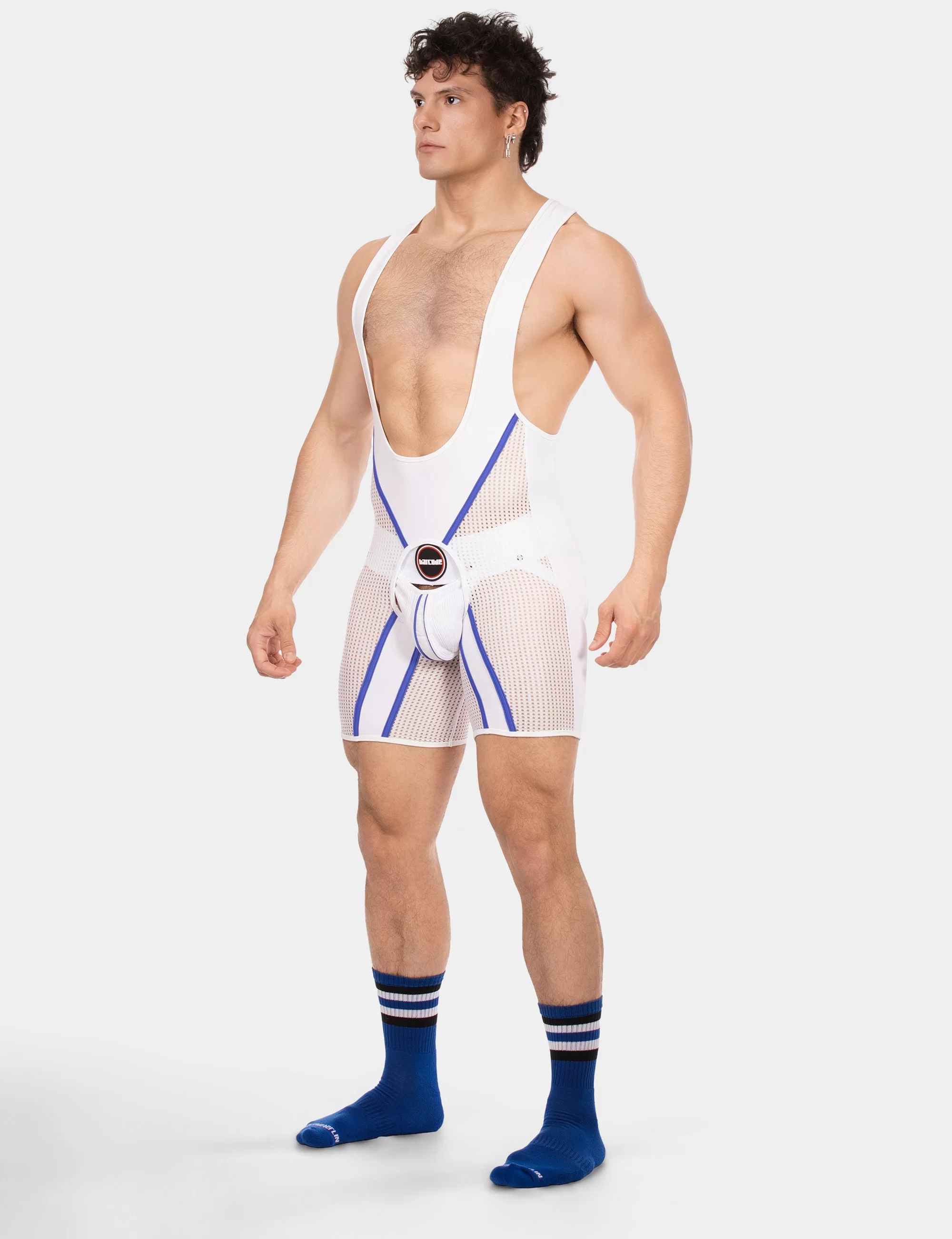 Chaps Singlet Krish - White-Royal