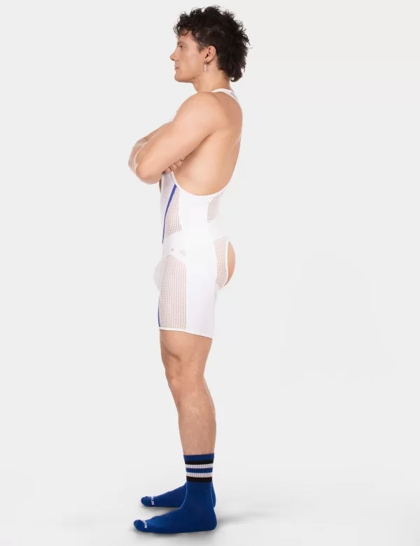Chaps Singlet Krish - White-Royal