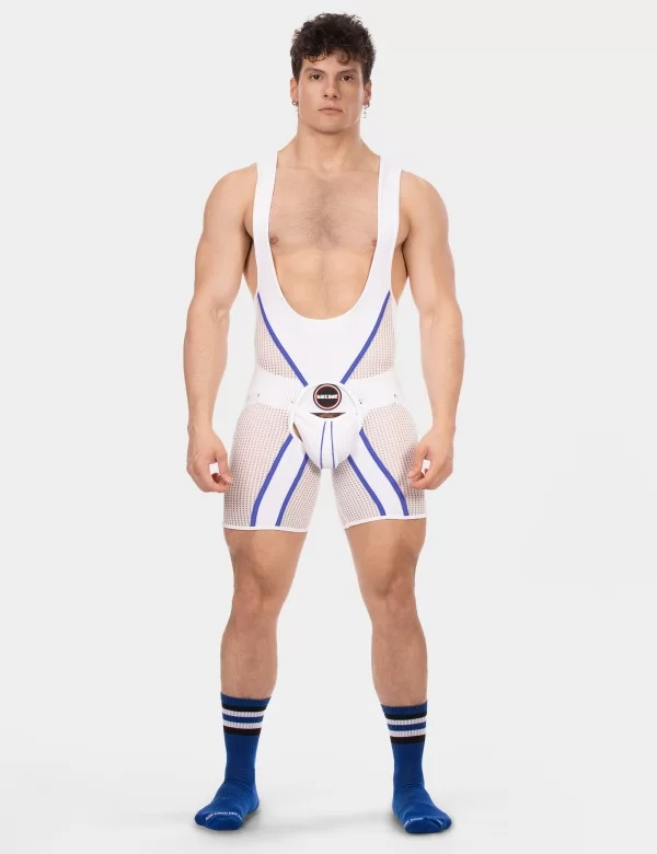 Chaps Singlet Krish - White-Royal