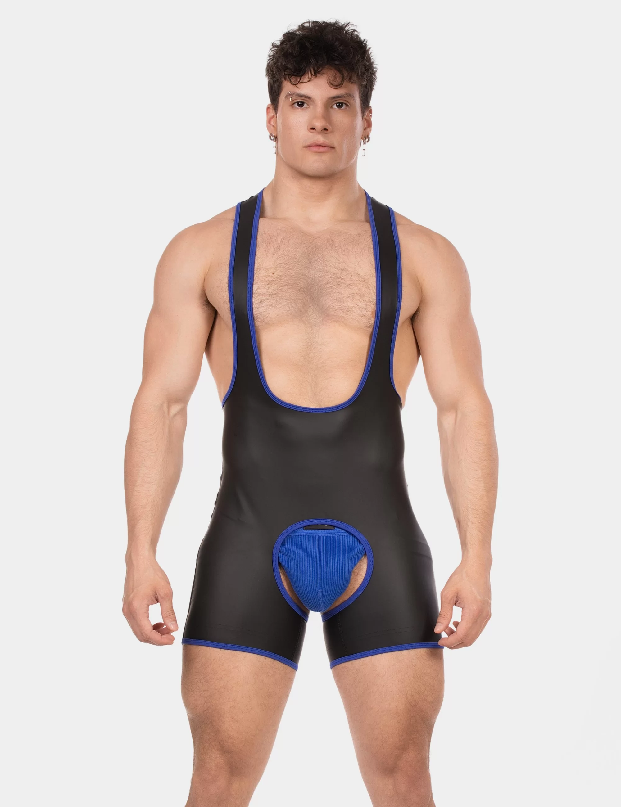 Singlet Kam - Black-Royal
