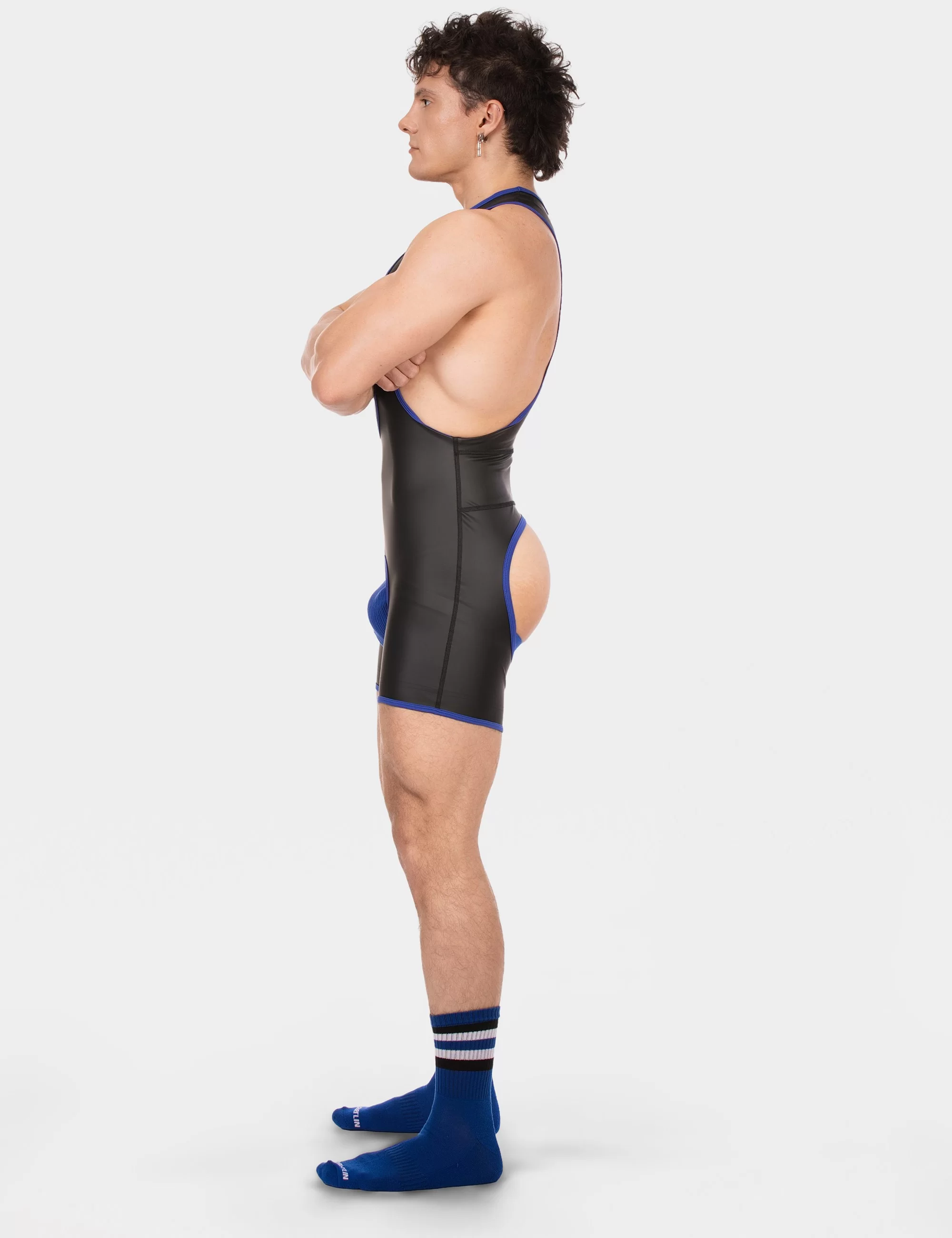 Singlet Kam - Black-Royal