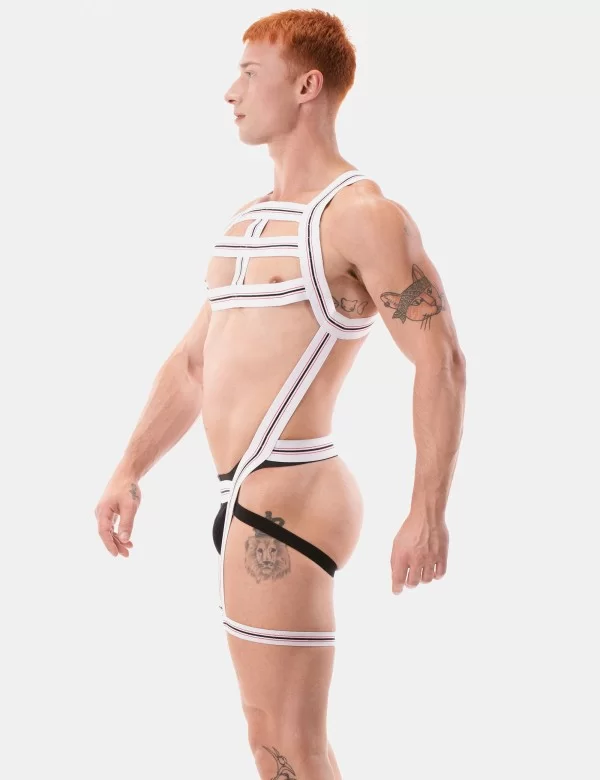 Harness Jaro - White-Red-Black