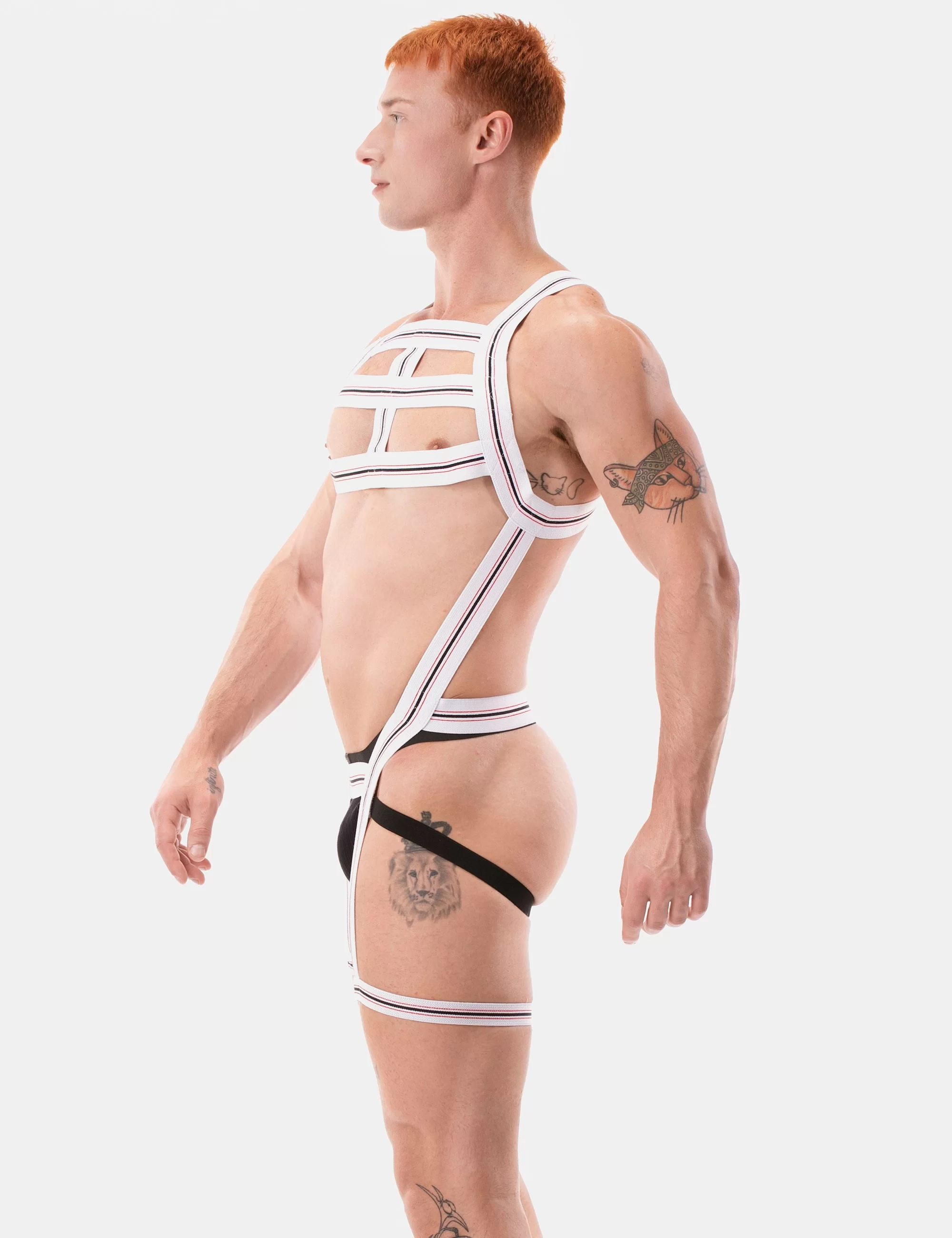 Harness Jaro - White-Red-Black