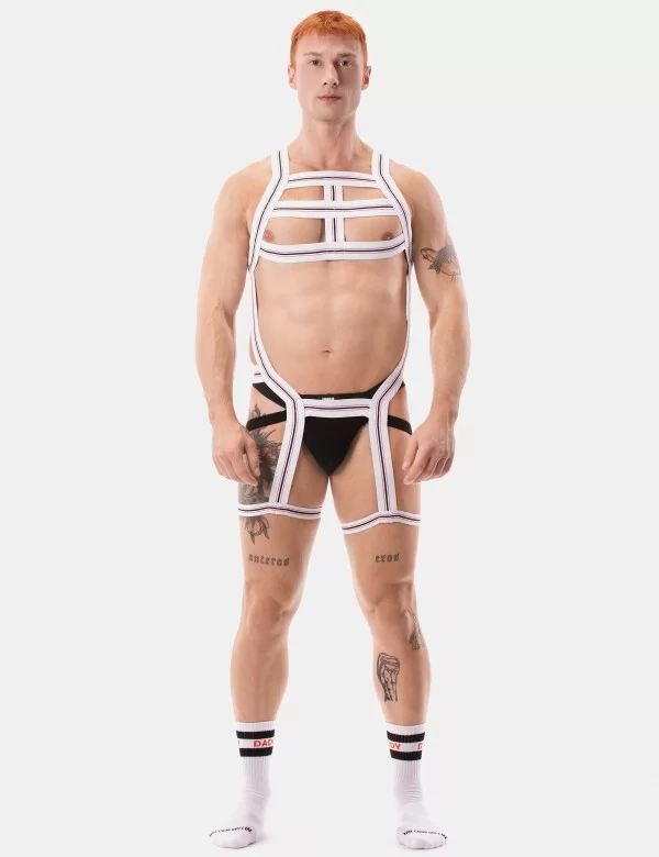 Harness Jaro - White-Red-Black