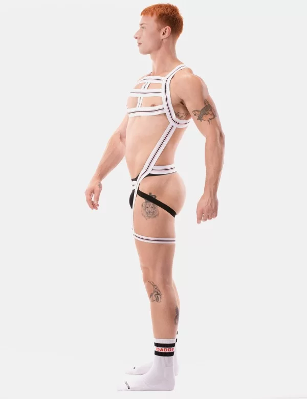 Harness Jaro - White-Red-Black