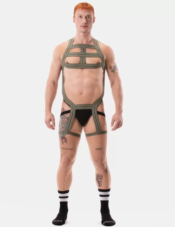 Harness Jaro - Army-White-Black