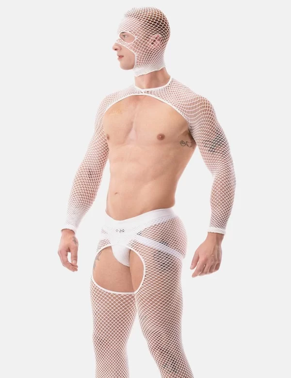 Fishnet Sleeves Poggio - White