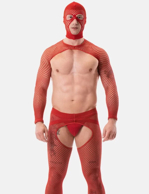 Fishnet Sleeves Poggio - Red