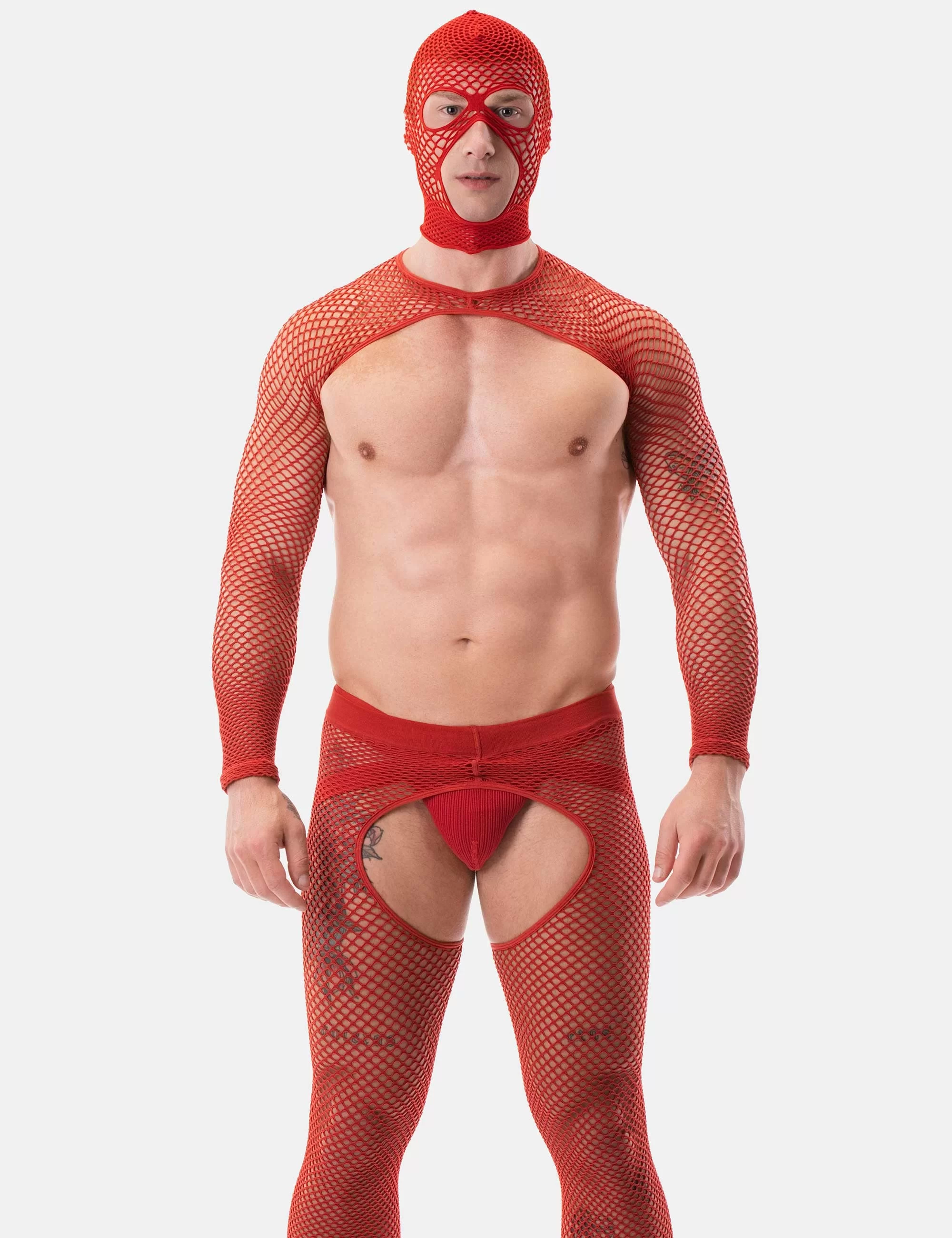Fishnet Sleeves Poggio - Red