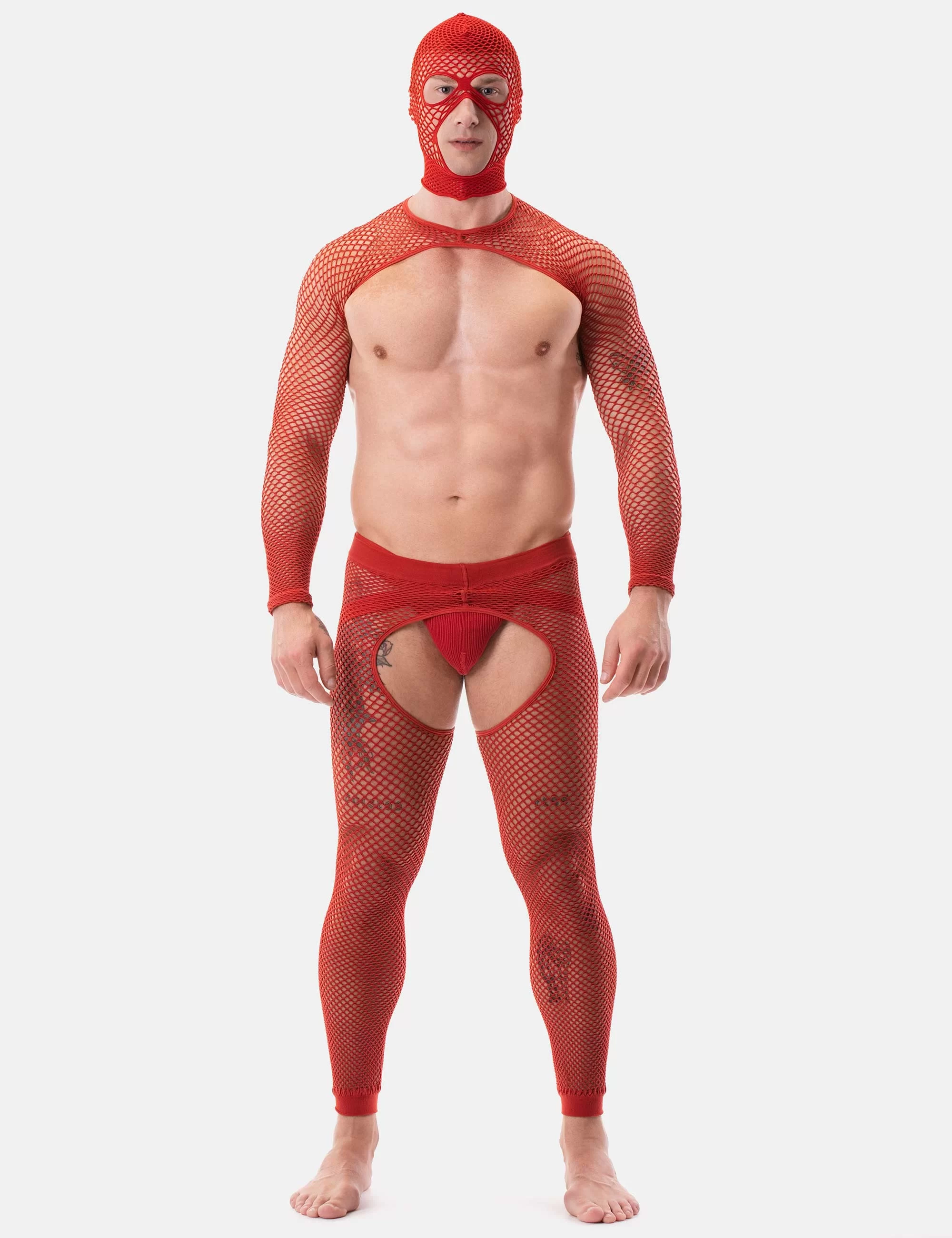 Fishnet Sleeves Poggio - Red