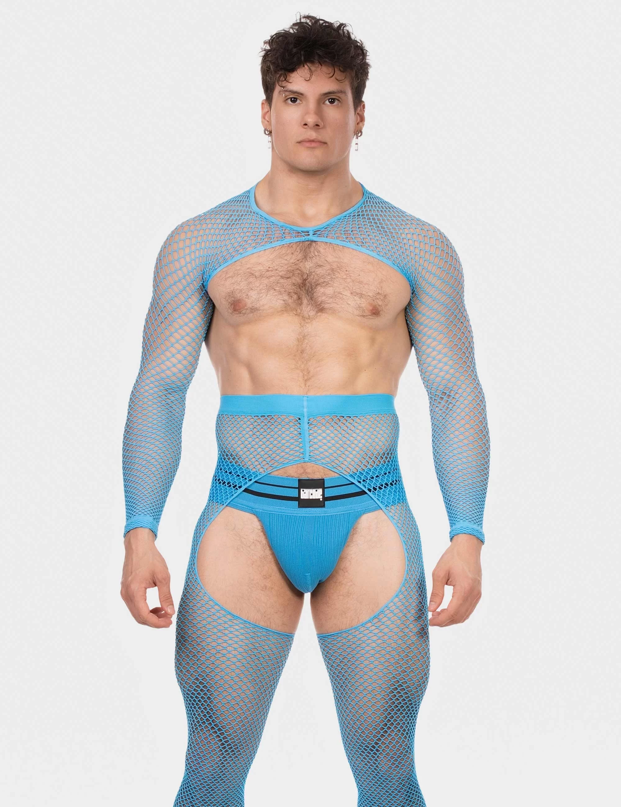 Fishnet Sleeves Poggio - Neonblue