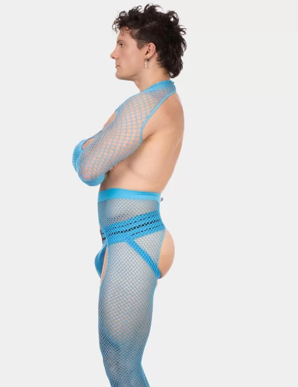 Fishnet Sleeves Poggio - Neonblue
