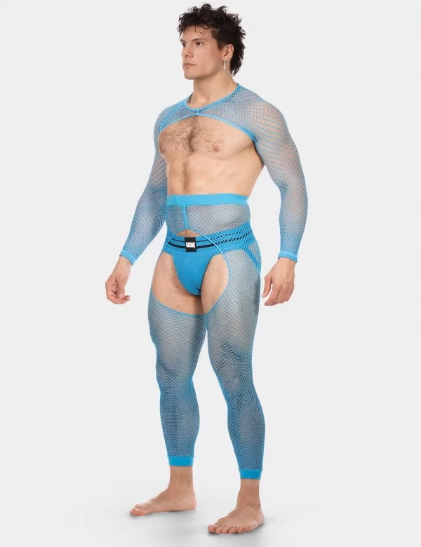 Fishnet Sleeves Poggio - Neonblue