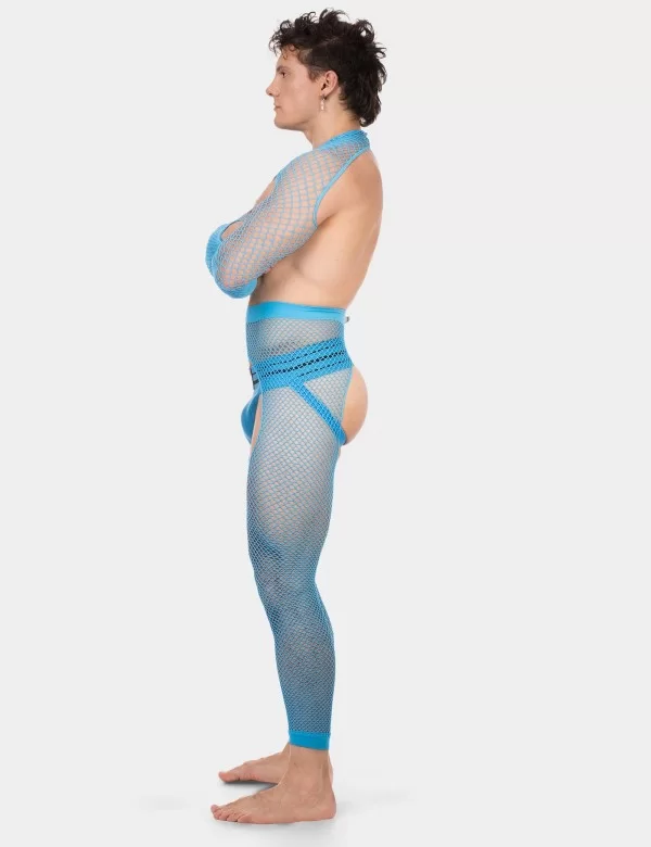 Fishnet Sleeves Poggio - Neonblue