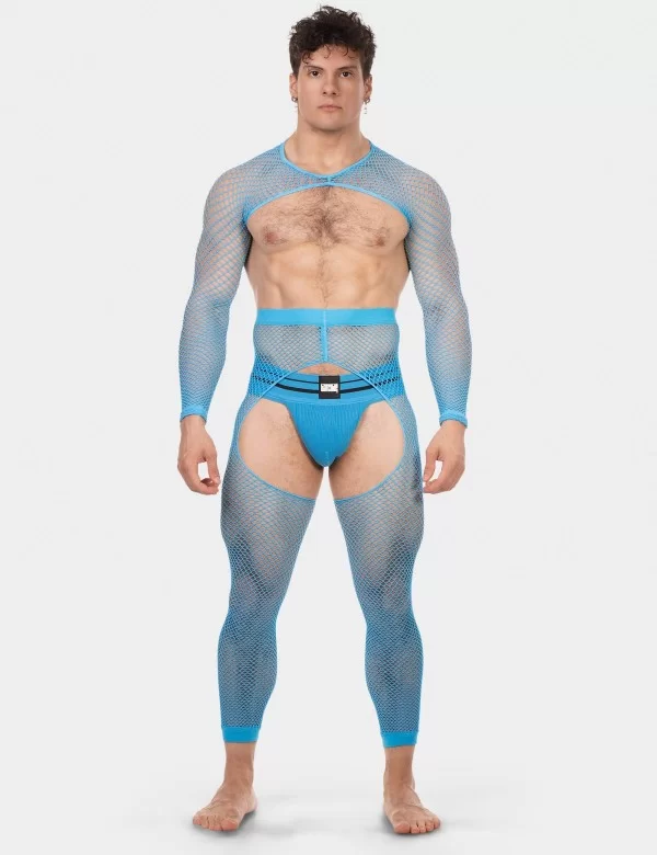 Fishnet Sleeves Poggio - Neonblue