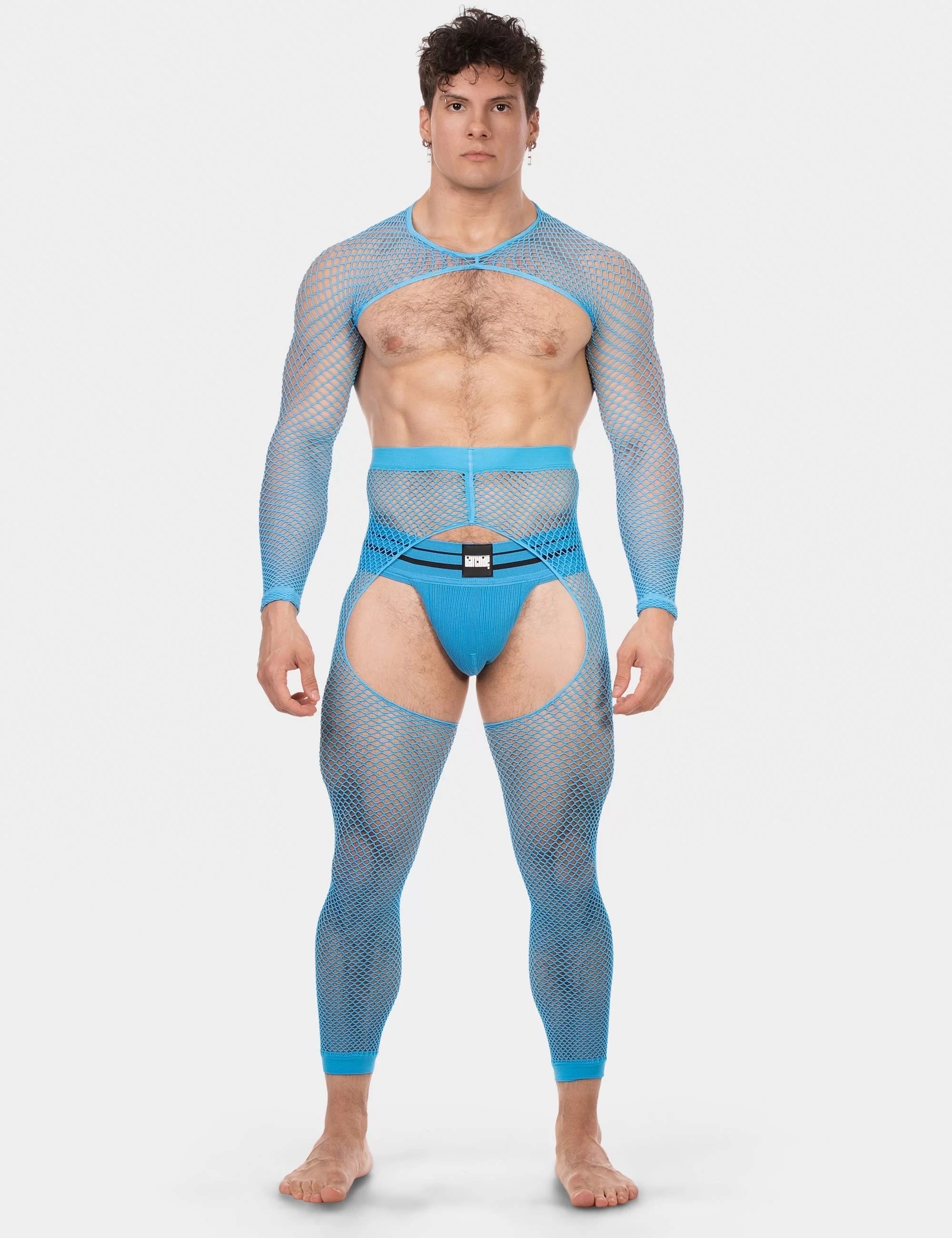 Fishnet Sleeves Poggio - Neonblue