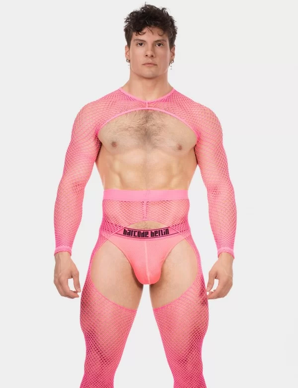 Fishnet Sleeves Poggio - Neonpink