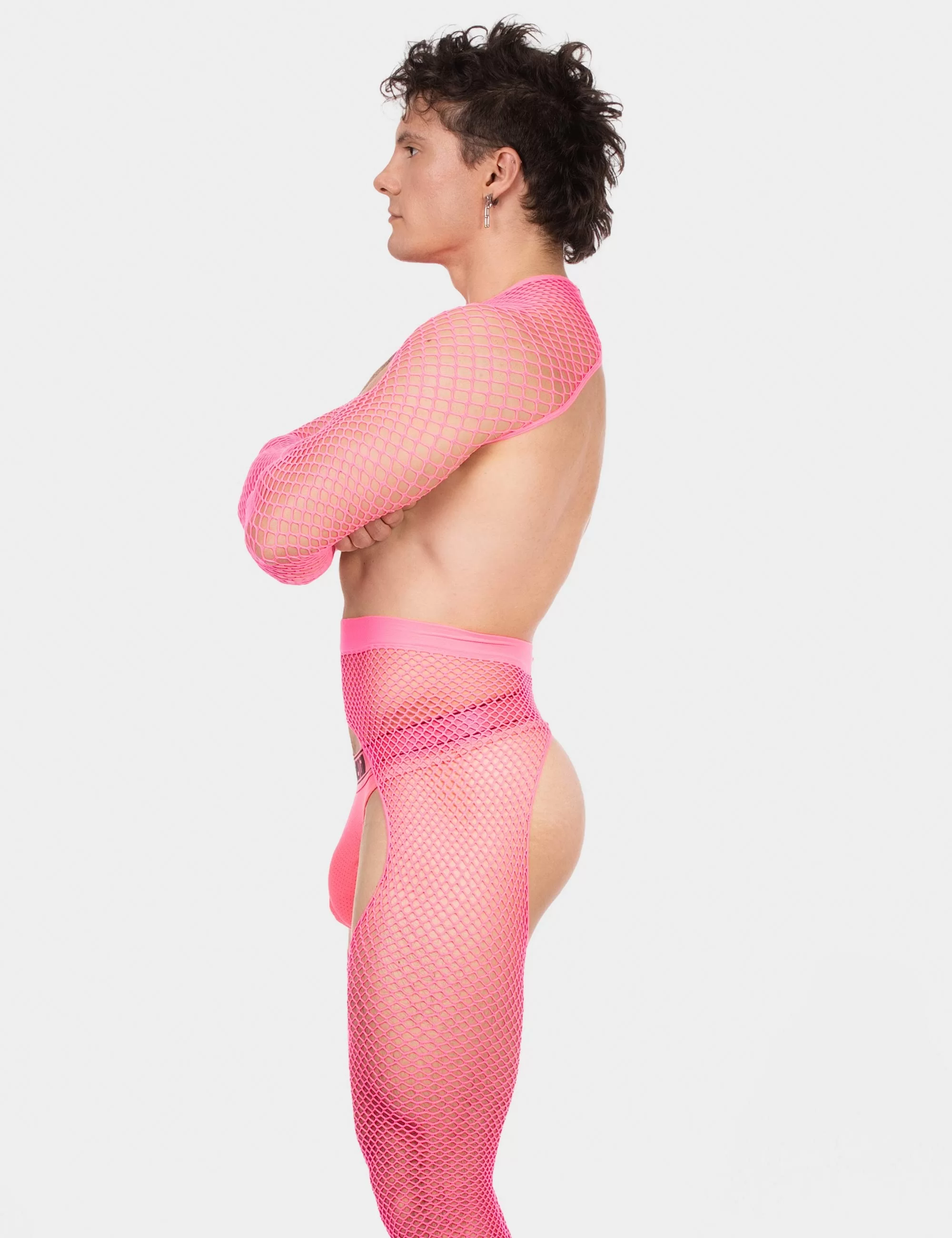 Fishnet Sleeves Poggio - Neonpink