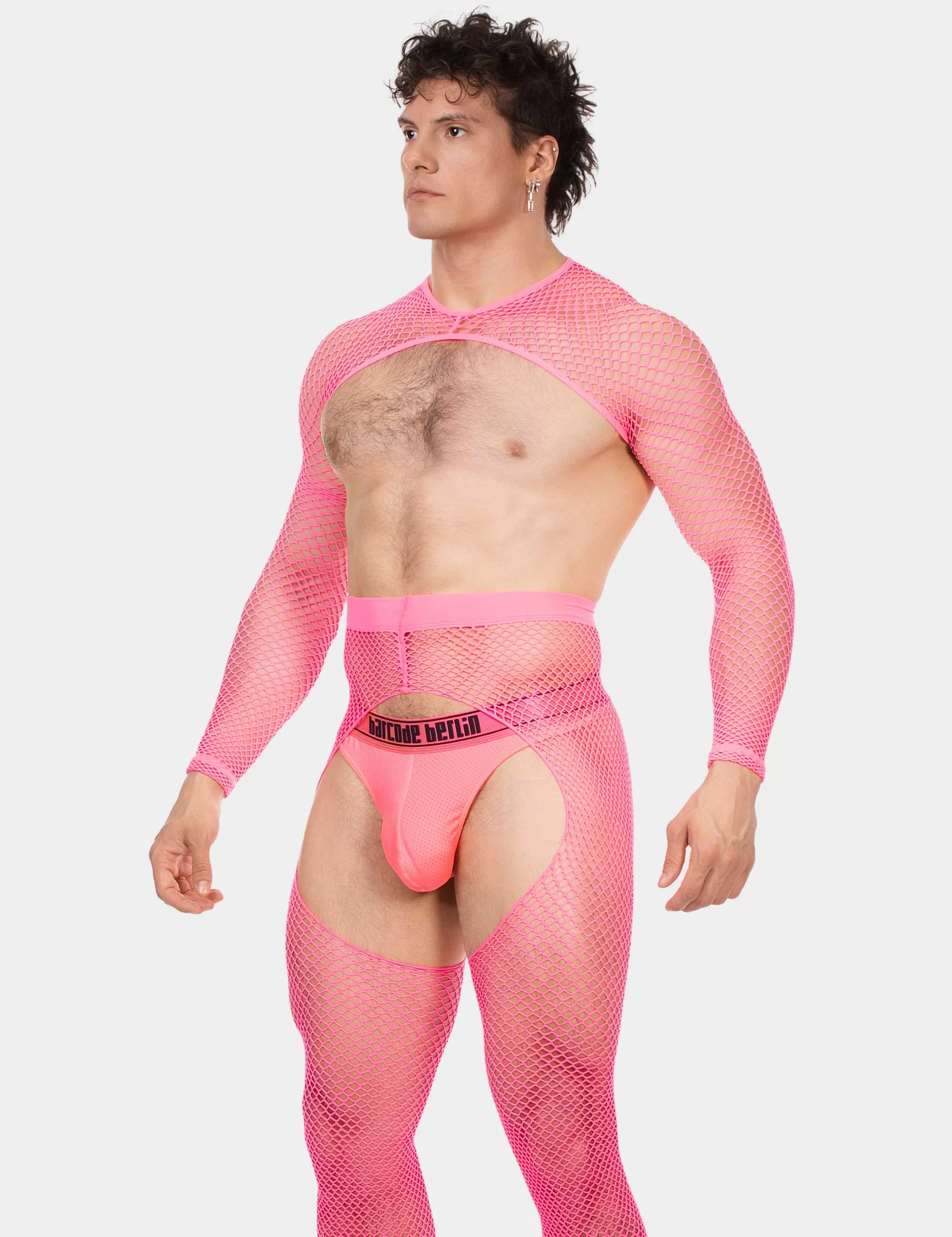Fishnet Sleeves Poggio - Neonpink