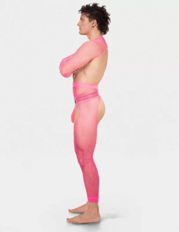 Fishnet Sleeves Poggio - Neonpink