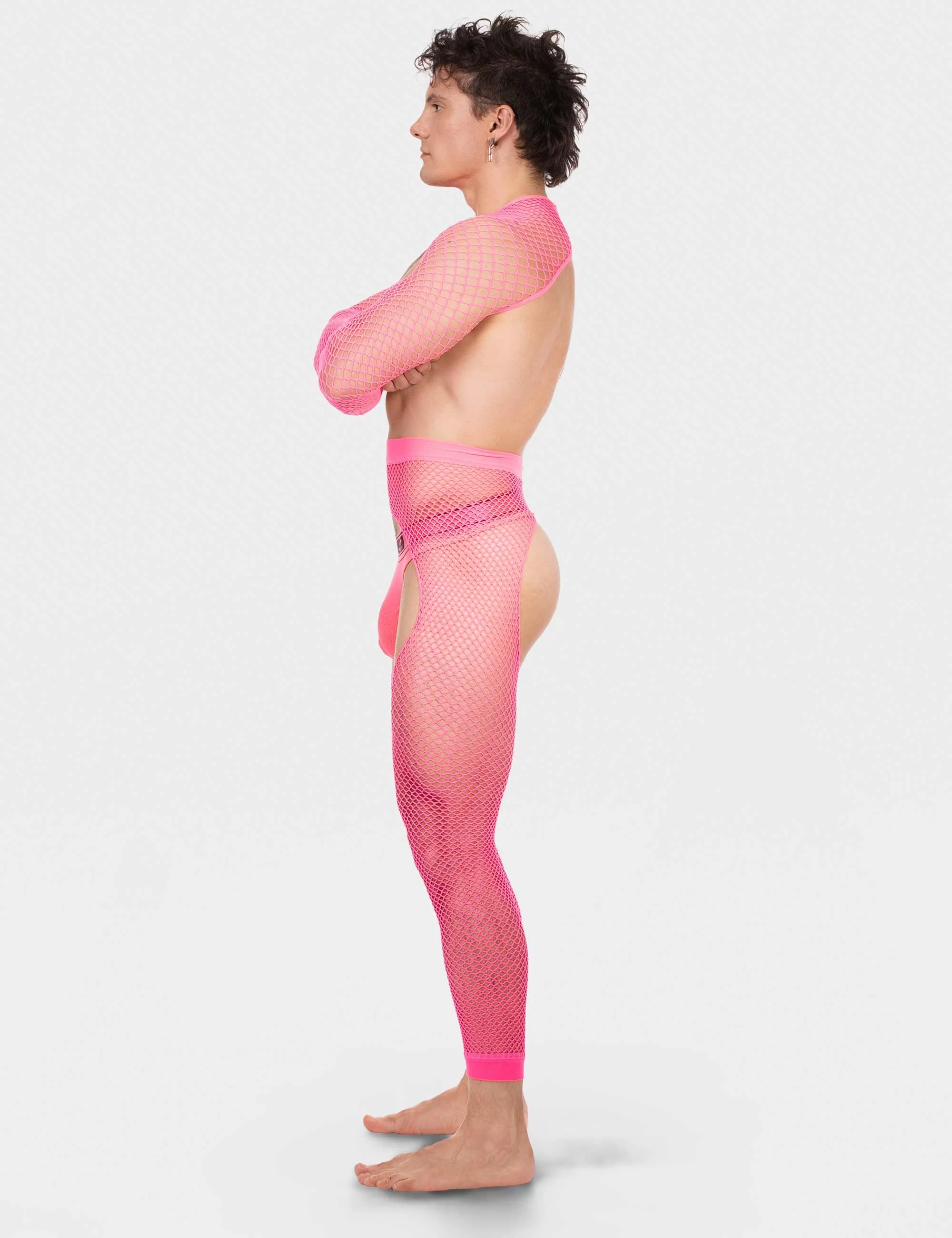 Fishnet Sleeves Poggio - Neonpink
