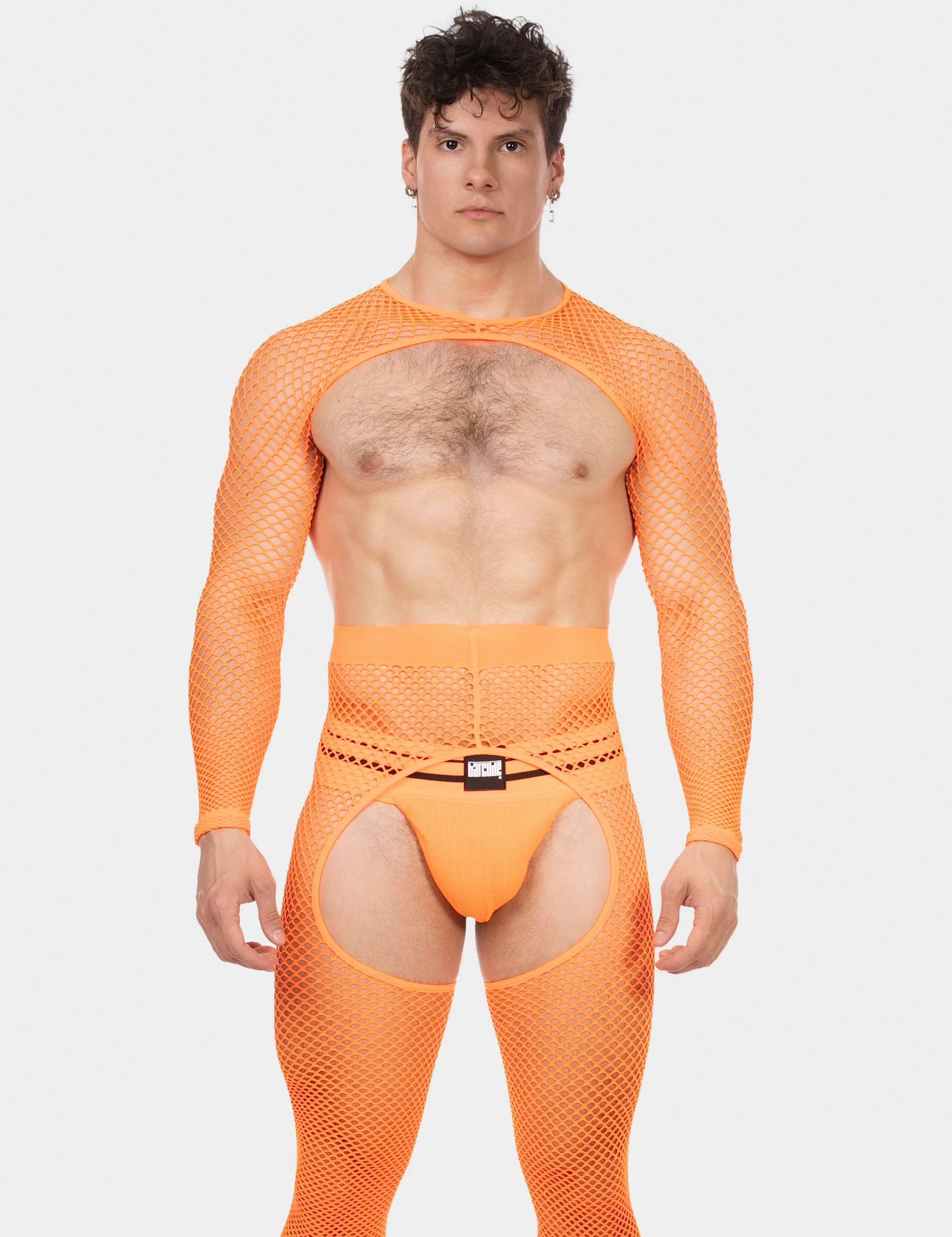 Fishnet Sleeves Poggio - Neonorange
