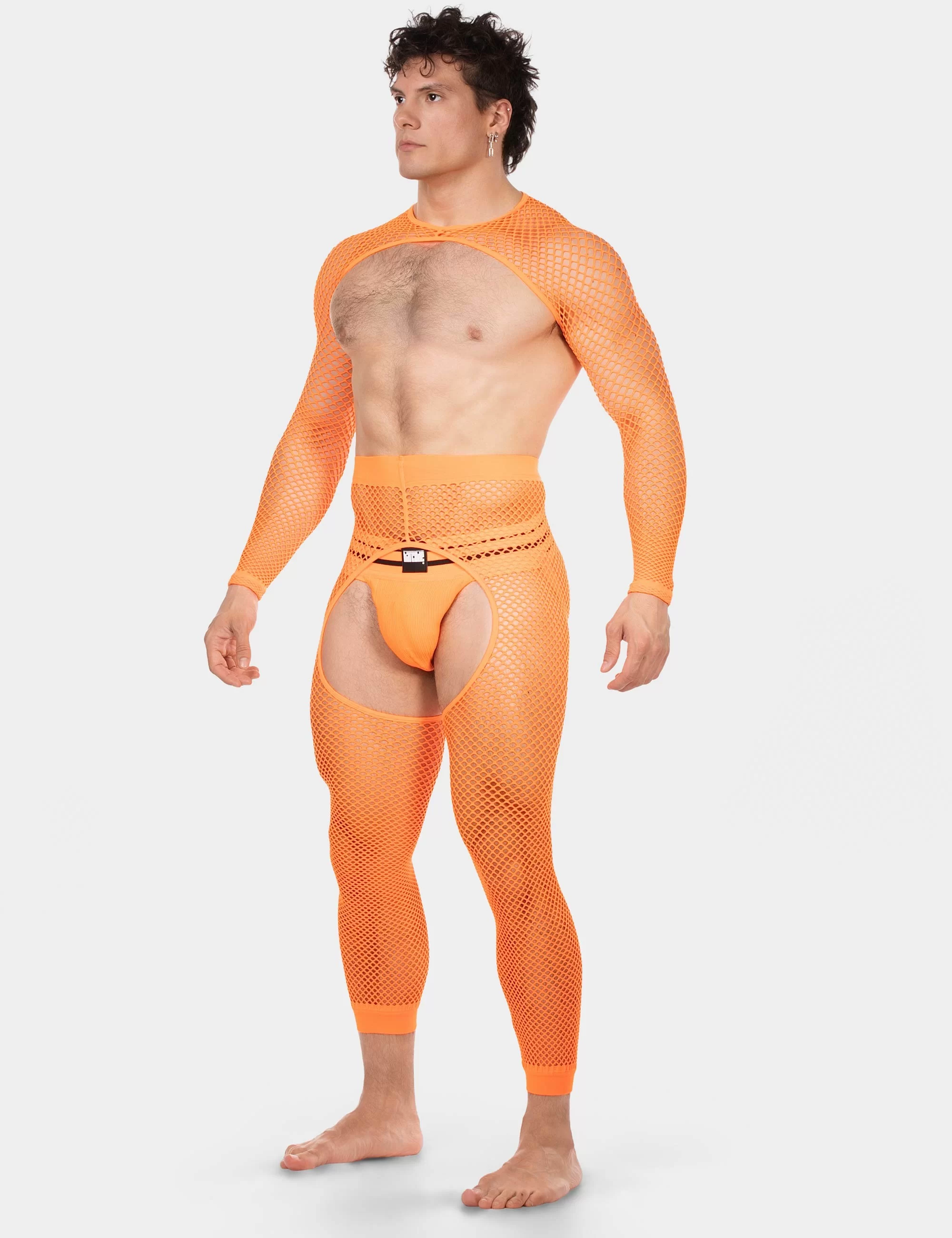 Fishnet Sleeves Poggio - Neonorange