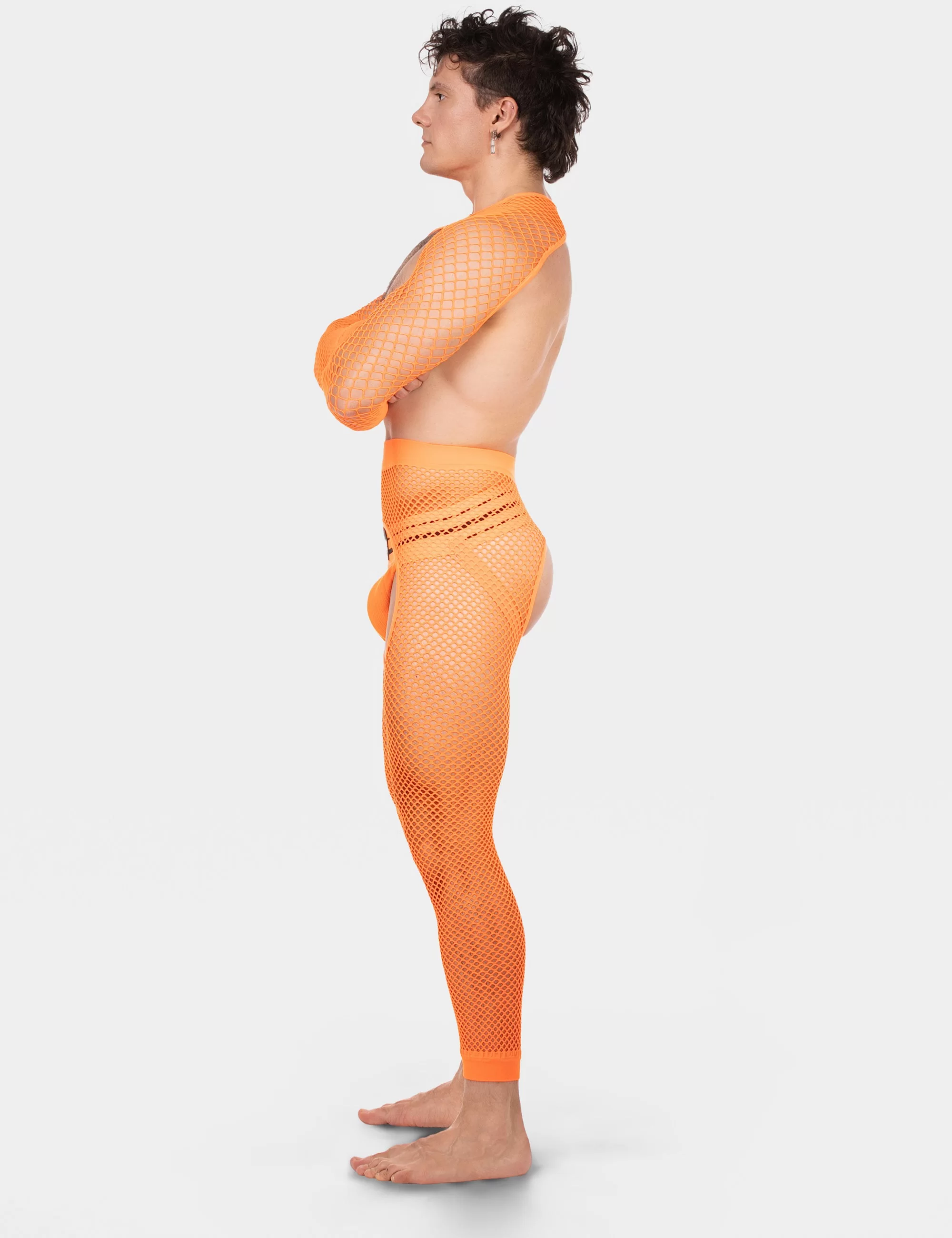 Fishnet Sleeves Poggio - Neonorange