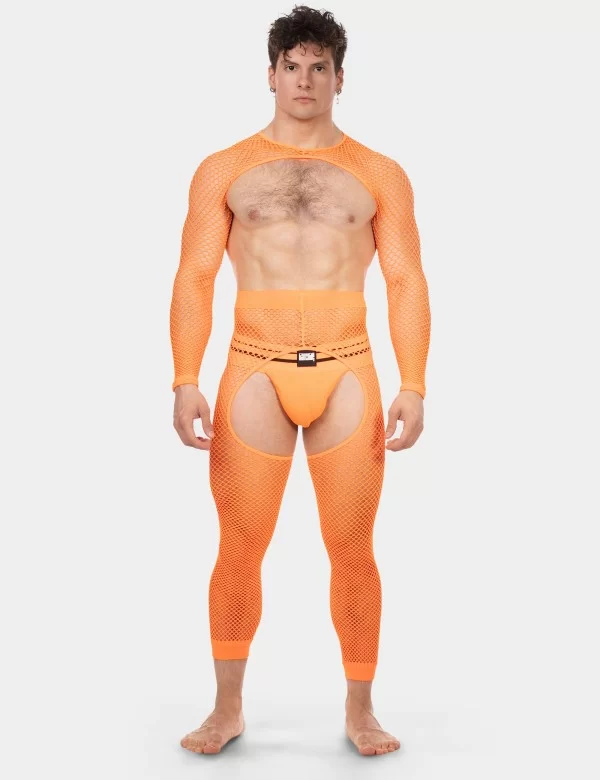 Fishnet Sleeves Poggio - Neonorange