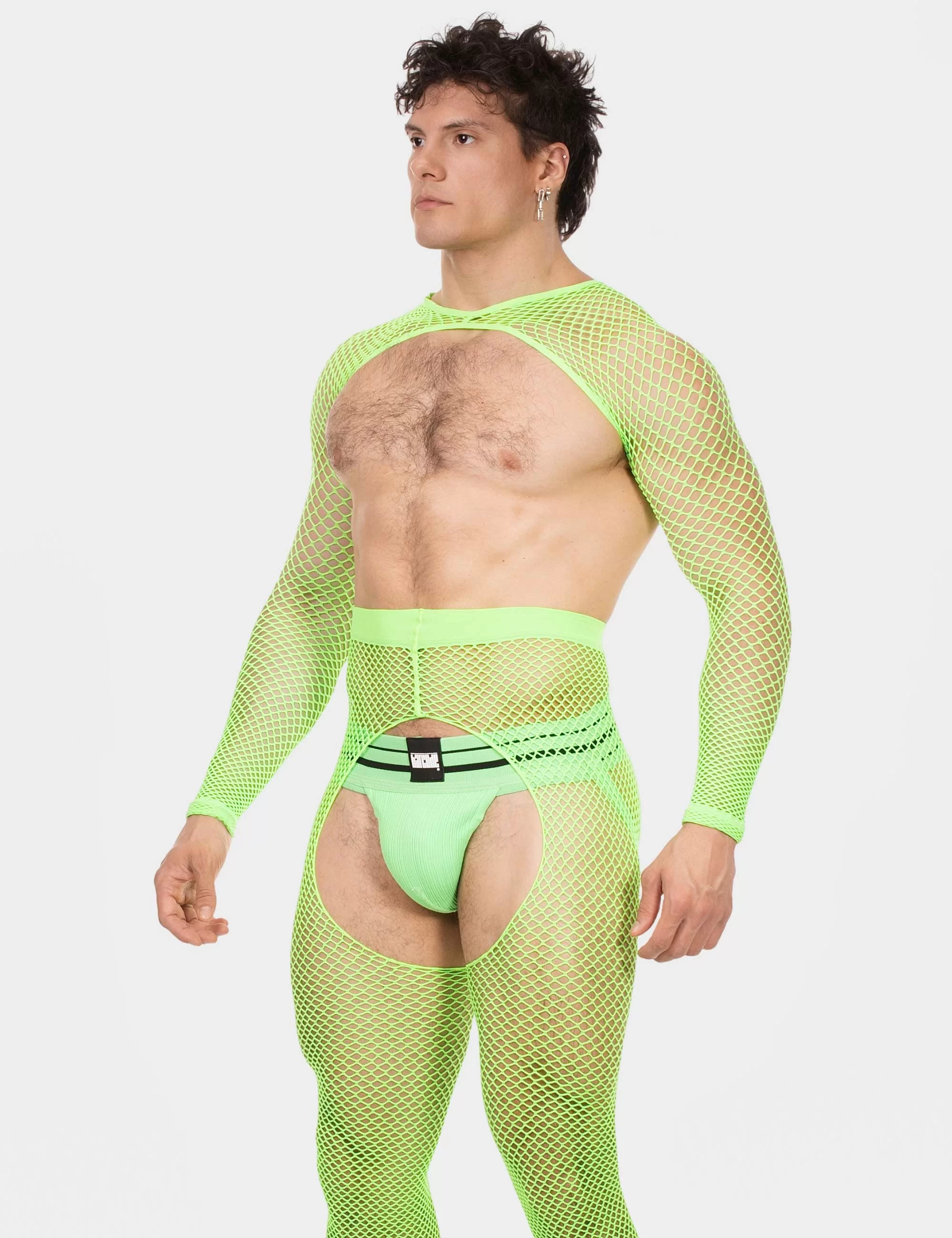 Fishnet Sleeves Poggio - Neongreen