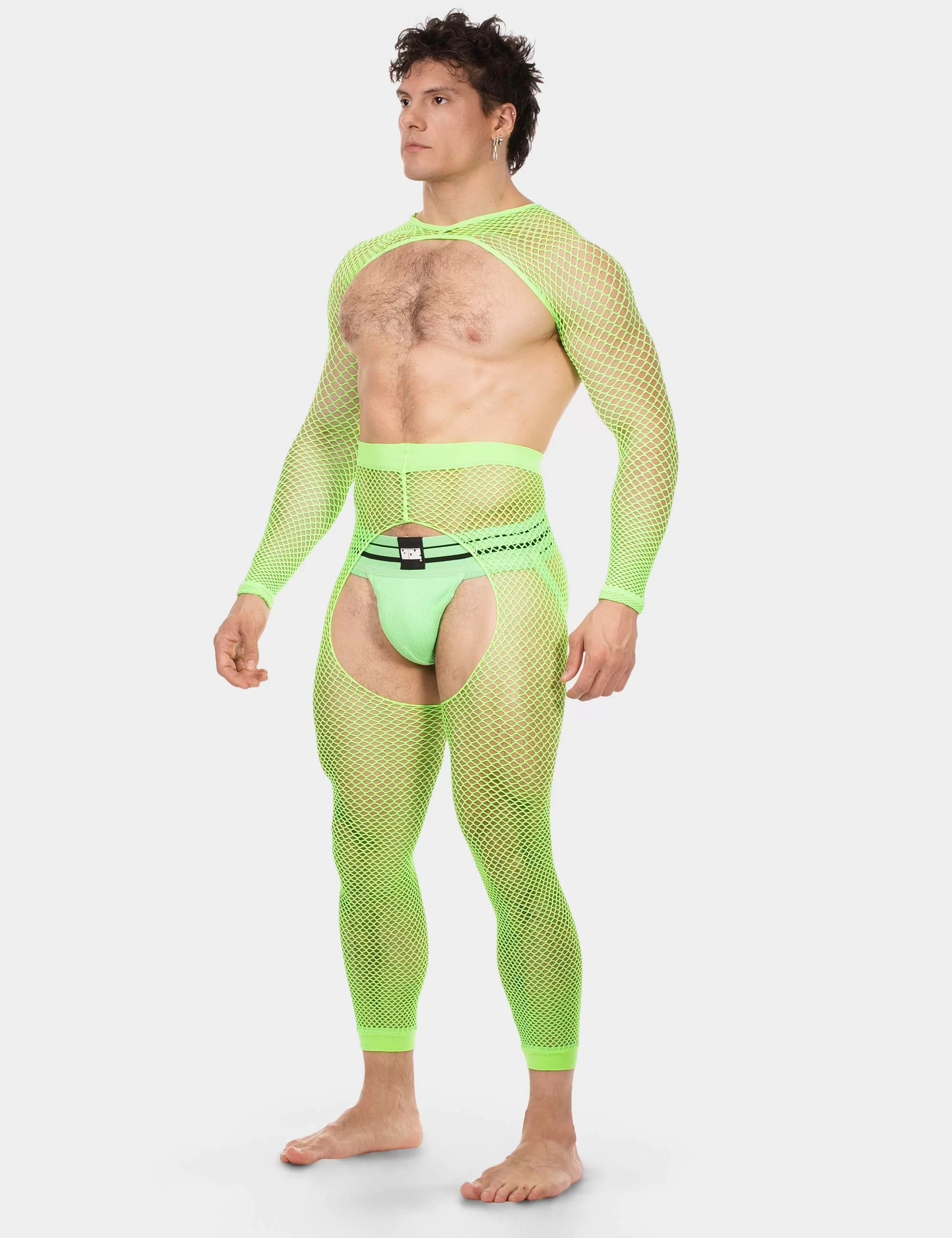 Fishnet Sleeves Poggio - Neongreen