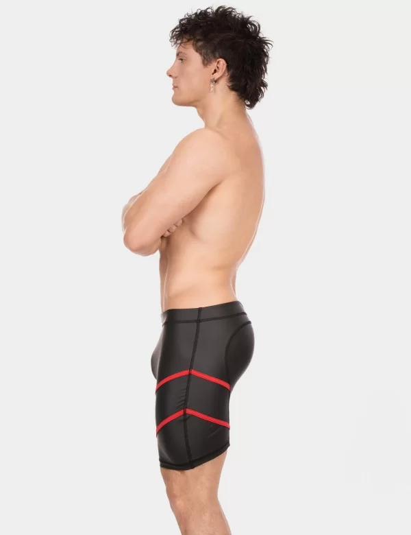 Biker Short Nuru - Black-Red
