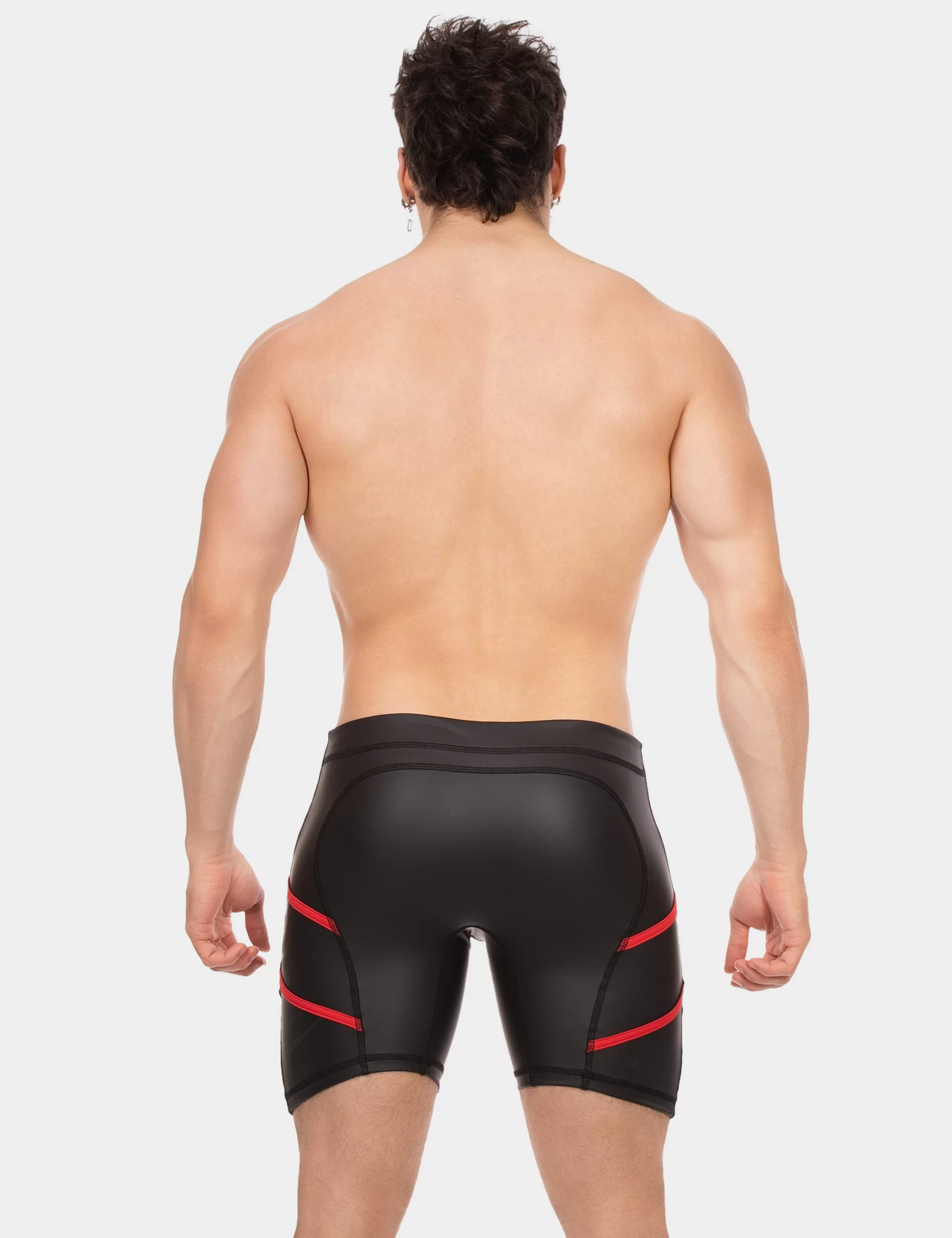 Biker Short Nuru - Black-Red