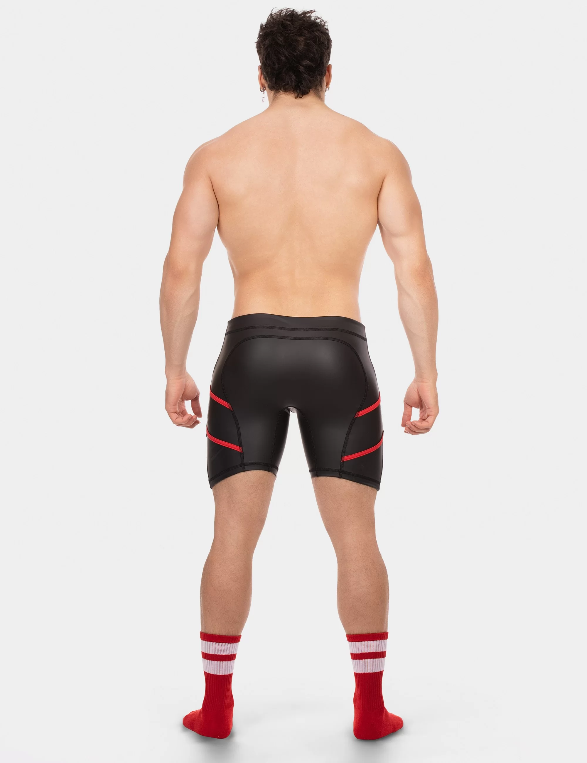Biker Short Nuru - Black-Red