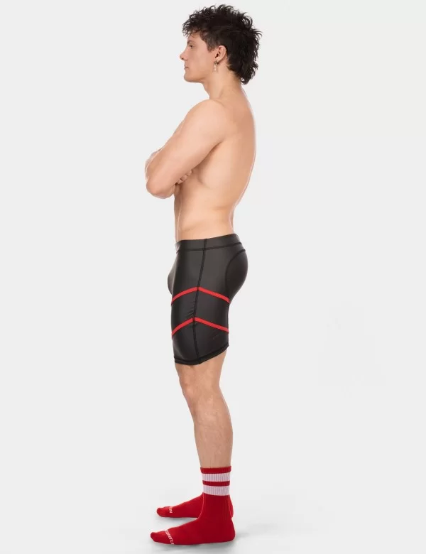Biker Short Nuru - Black-Red