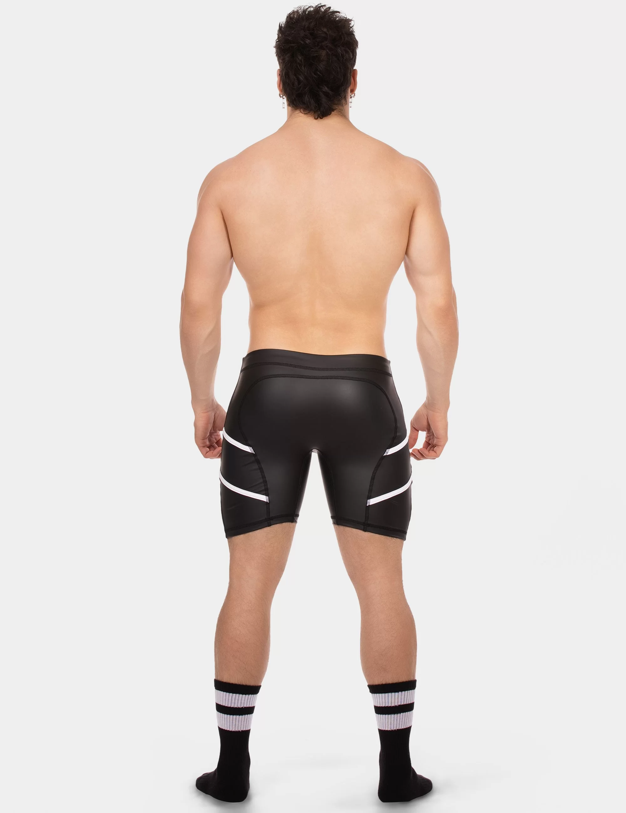 Biker Short Nuru - Black-White