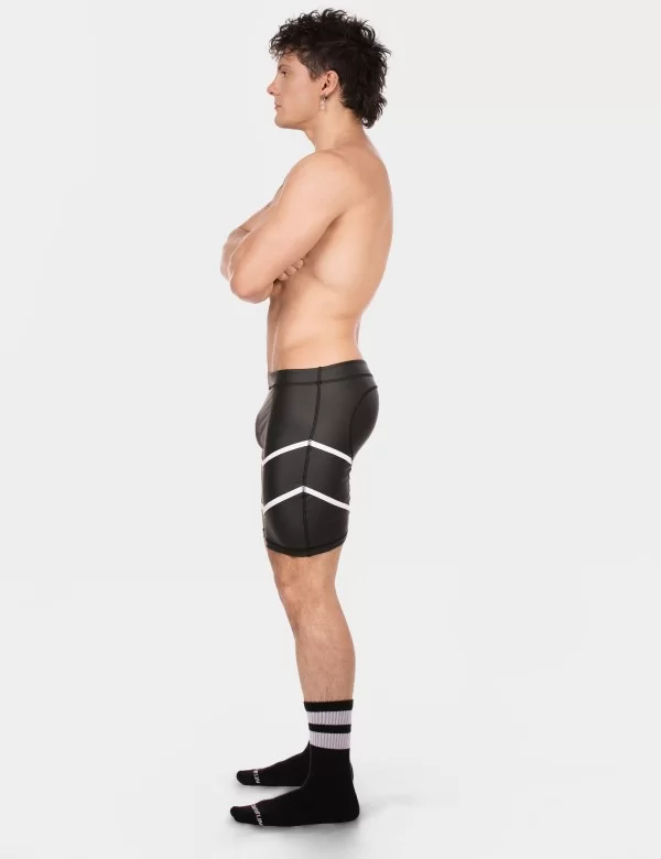 Biker Short Nuru - Black-White